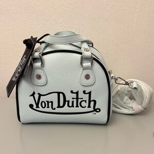 NWT Von Dutch light blue crossbody.